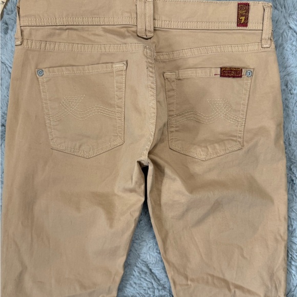 7 For All Mankind Rocker Jeans 26 Ultra Low Rise Bootcut Flare Y2K Made in USA - Picture 10 of 15